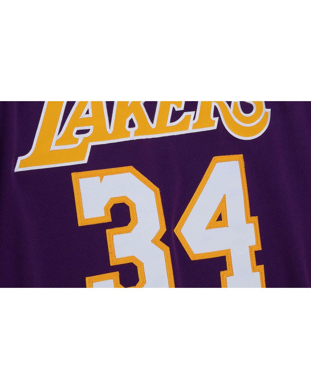 Mitchell & Ness Blue Finals Jersey "Nba La Lakers 2001 Shaquille O'Neal" Ajy44187 Lal01Sonpurp" for men