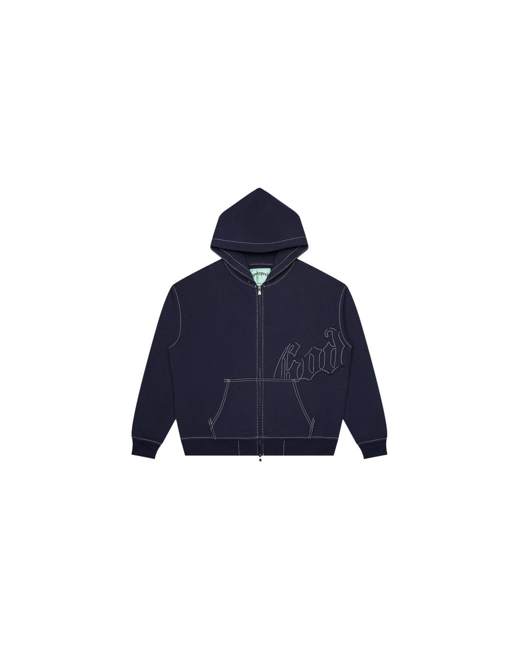 GODSPEED NEW YORK Blue Og Logo Hoodie Gh425Vn8" for men