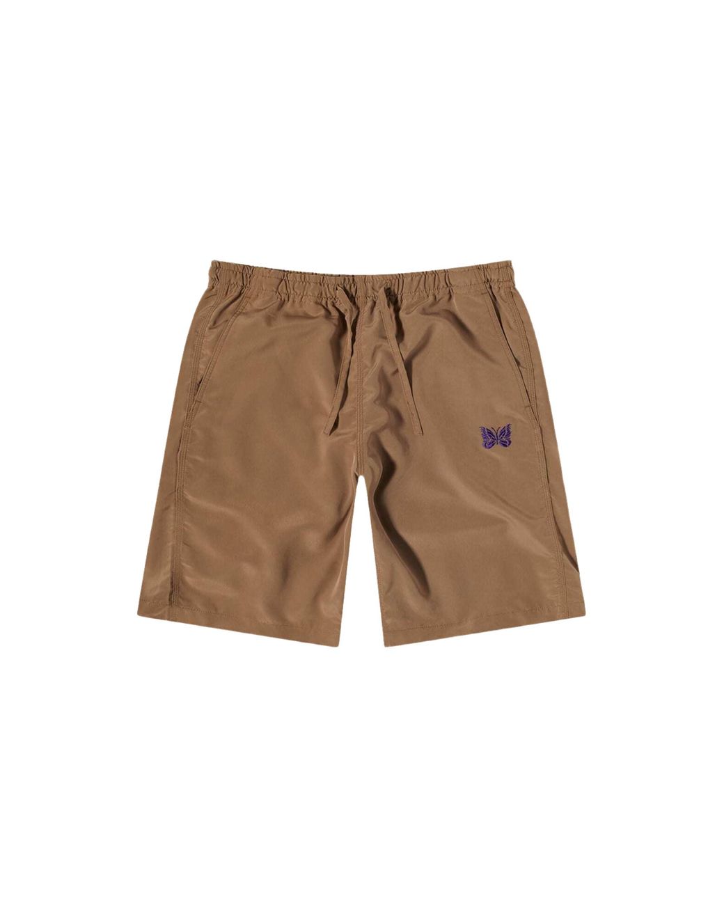 Needles Black Basketball Shorts "Camel" Kp181 A Came" for men