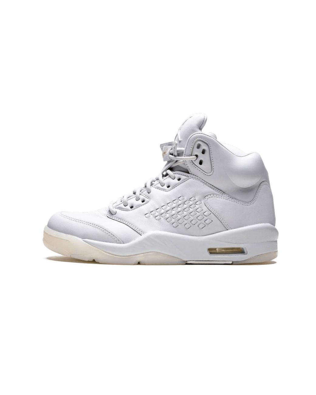 Nike Black Air 5 Retro Prem "Pure Platinum" 881432 003" for men