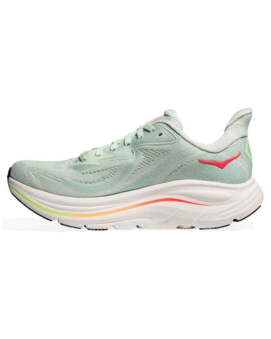 Hoka One One Black Clifton 10 "Sea Glass Neon Flame" 1162031 Slssn"