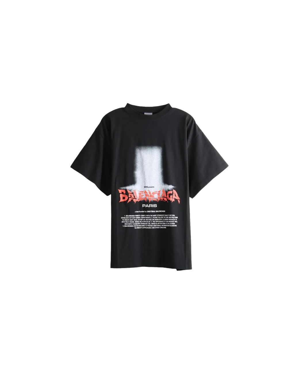 Balenciaga Black The Door Oversized T-Shirt 850345Tuvo41000" for men