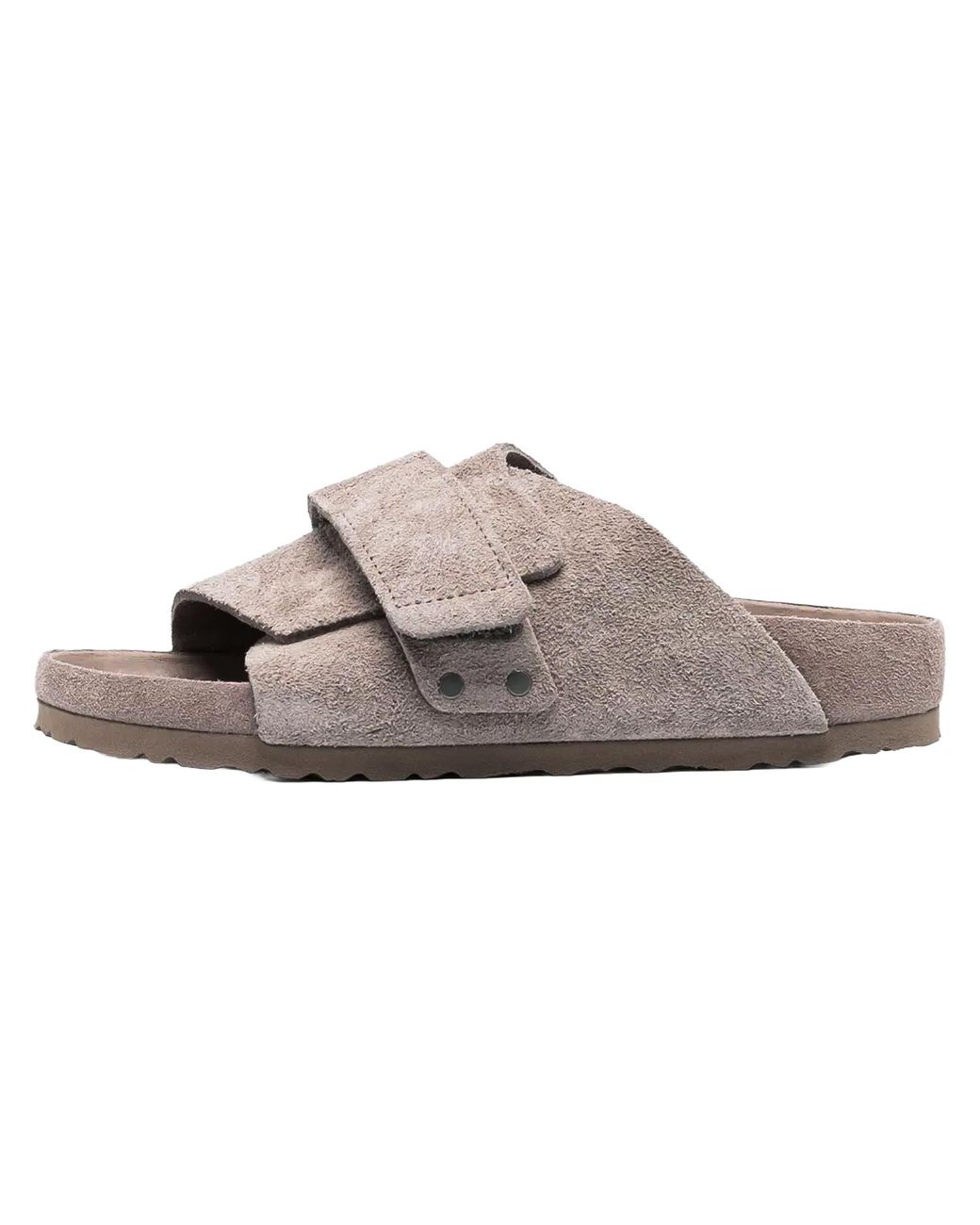 Birkenstock Black Kyoto Suede Taupe for men