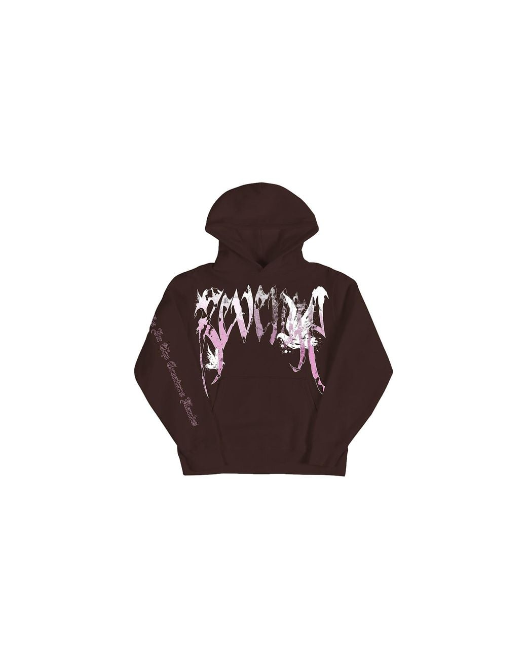 REVENGE Black Graffiti Dove Hoodie "Chocolate" Rev0042" for men
