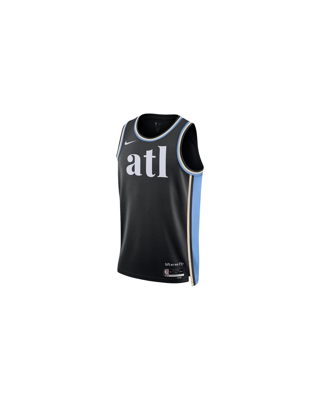 Nike Black Nba Atlanta Hawks City Edition Swingman Jersey 23 Dx8523 010" for men
