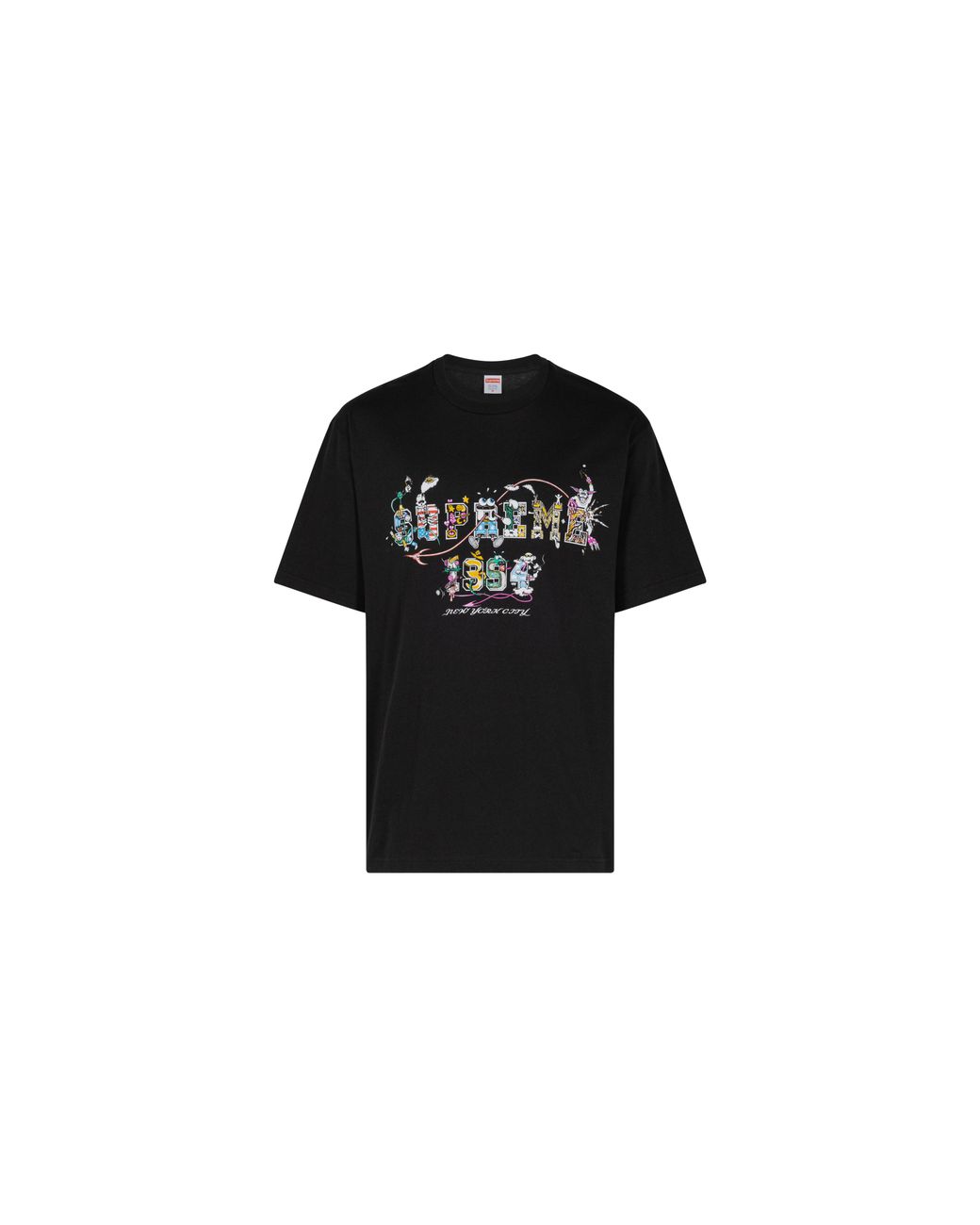 Supreme Black Varsity T-Shirt "Ss24" Su468"