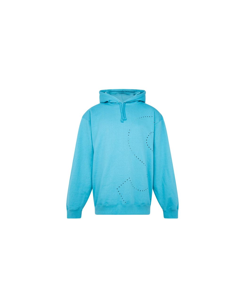 Supreme Blue Laser Cut S Logo Hoodie "Ss21" Su10333"