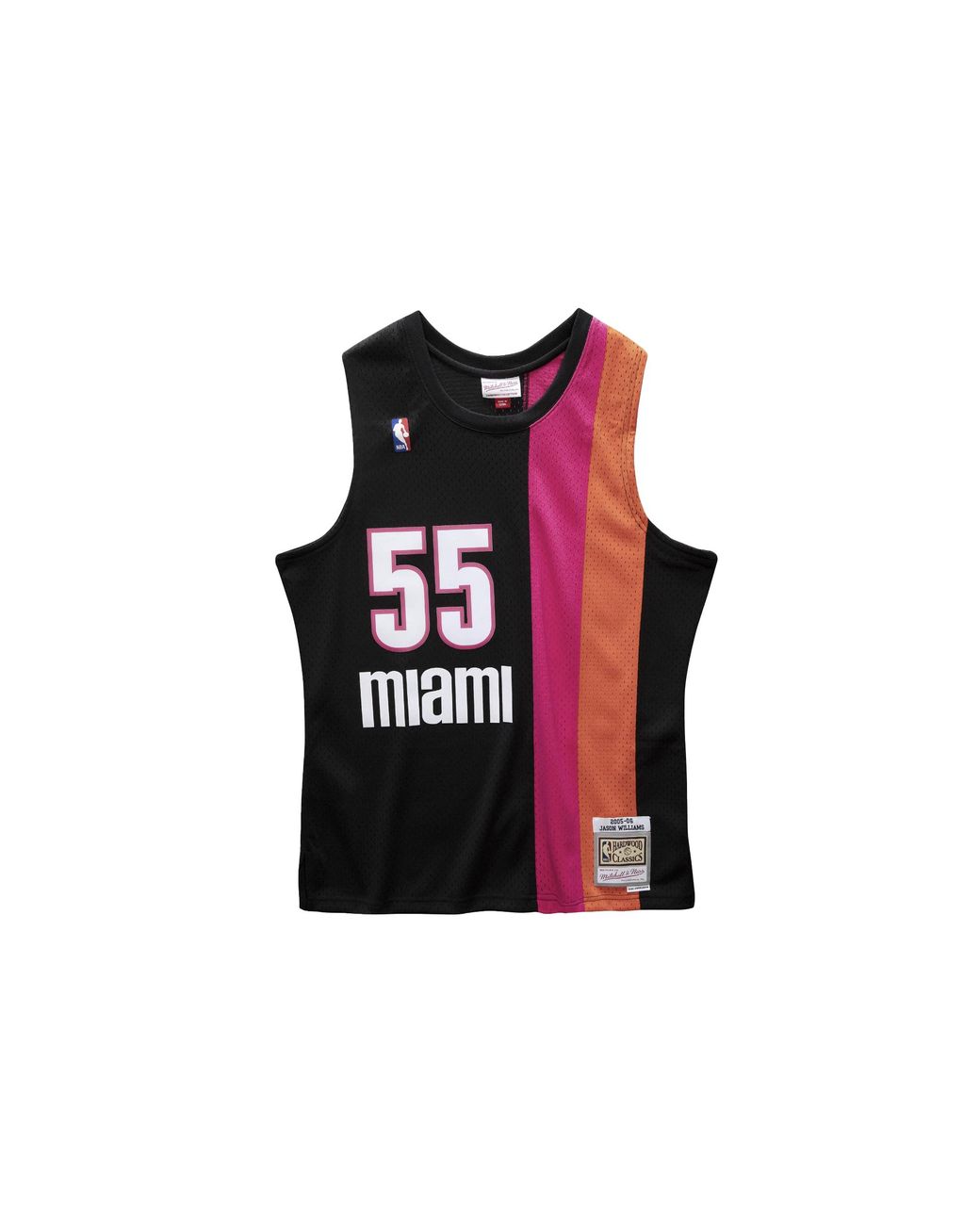 Mitchell & Ness Black Swingman Jersey "Nba Heat 05 Jason Williams" Smjycp19244 Mheblck05Jwi" for men