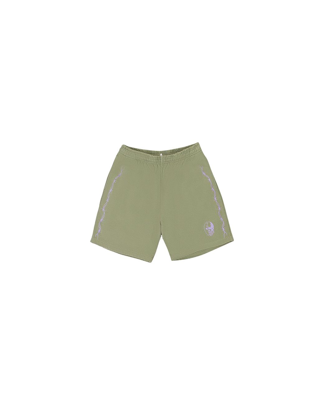 Warren Lotas Green Barbed Wire Hockey Mask Shorts 301Gdlov476" for men