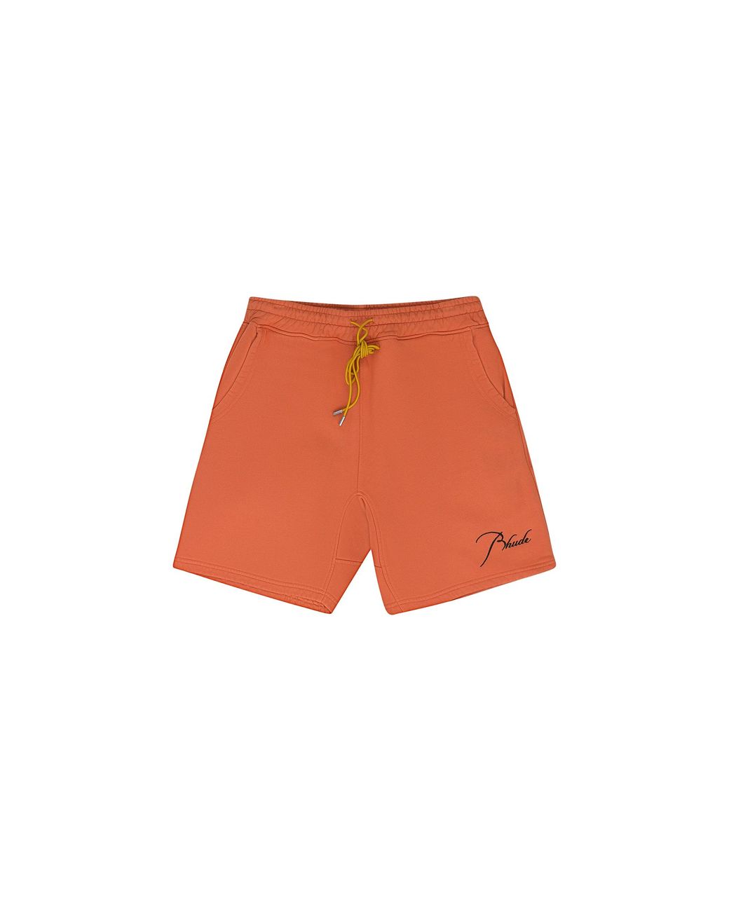 Rhude Orange Script Logo Shorts Rhss23Sh49826120 Vto" for men