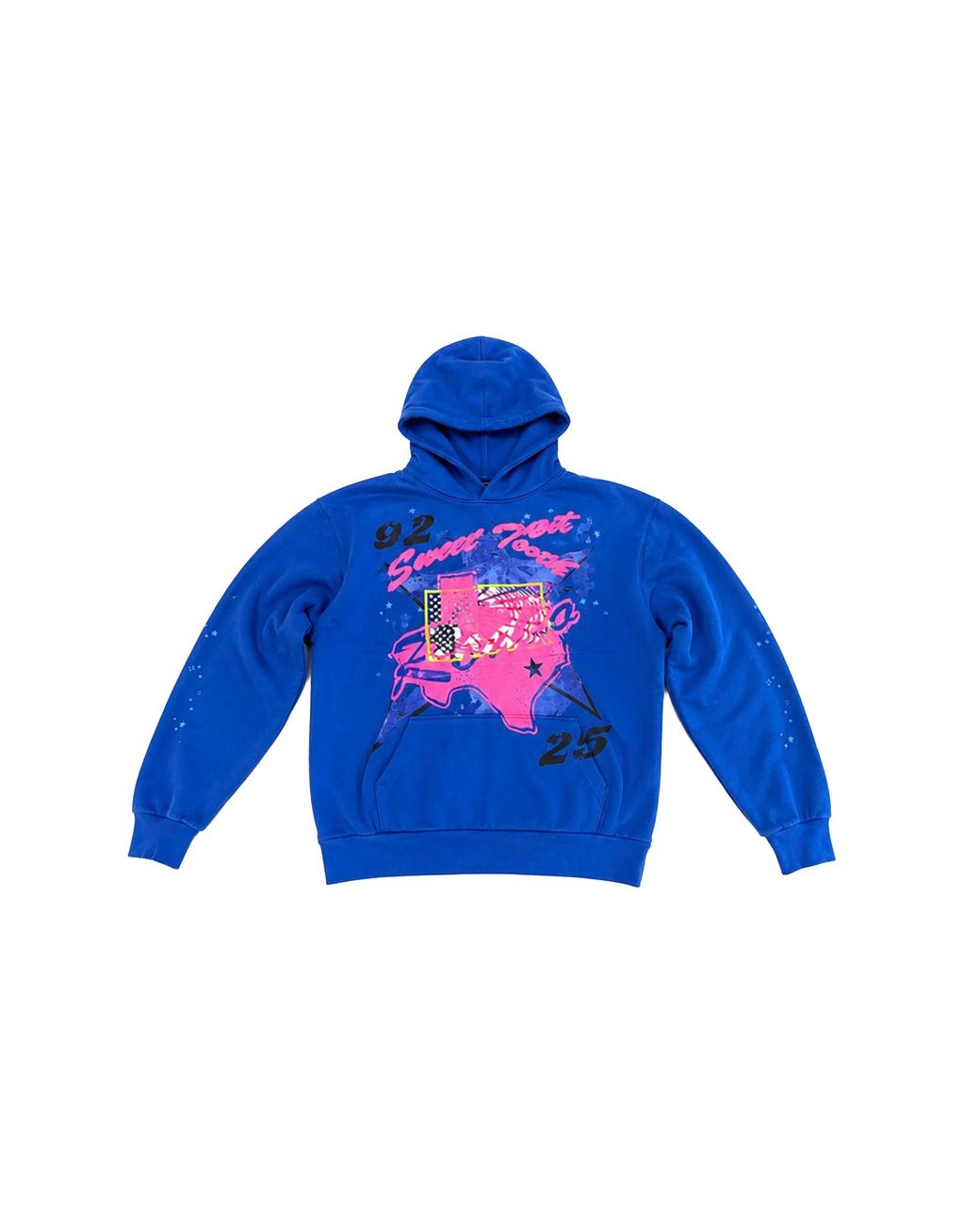 Sp5der Blue Star Girl Hoodie 592" for men