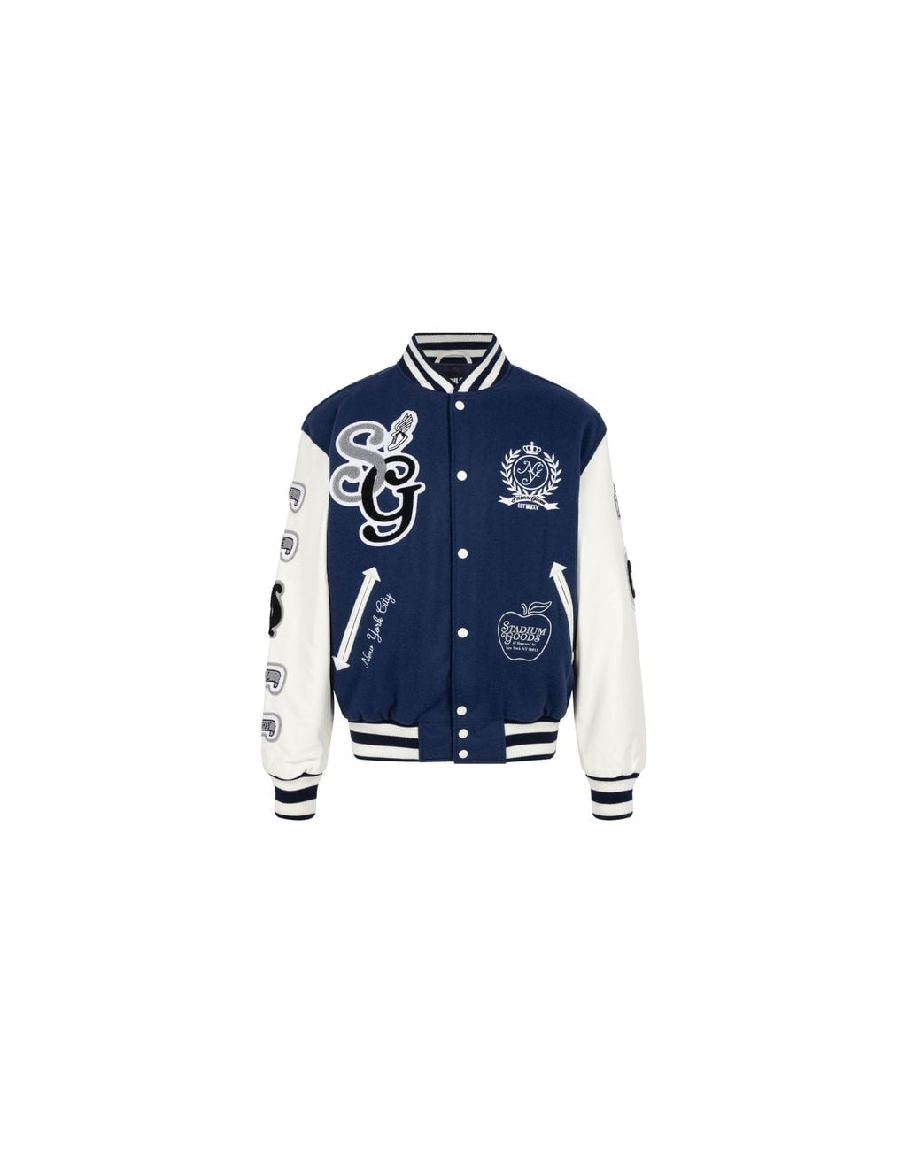 Stadium Goods Blue Nyc Varsity Jacket "Nyc Varsity Jacket" Sgs0530"