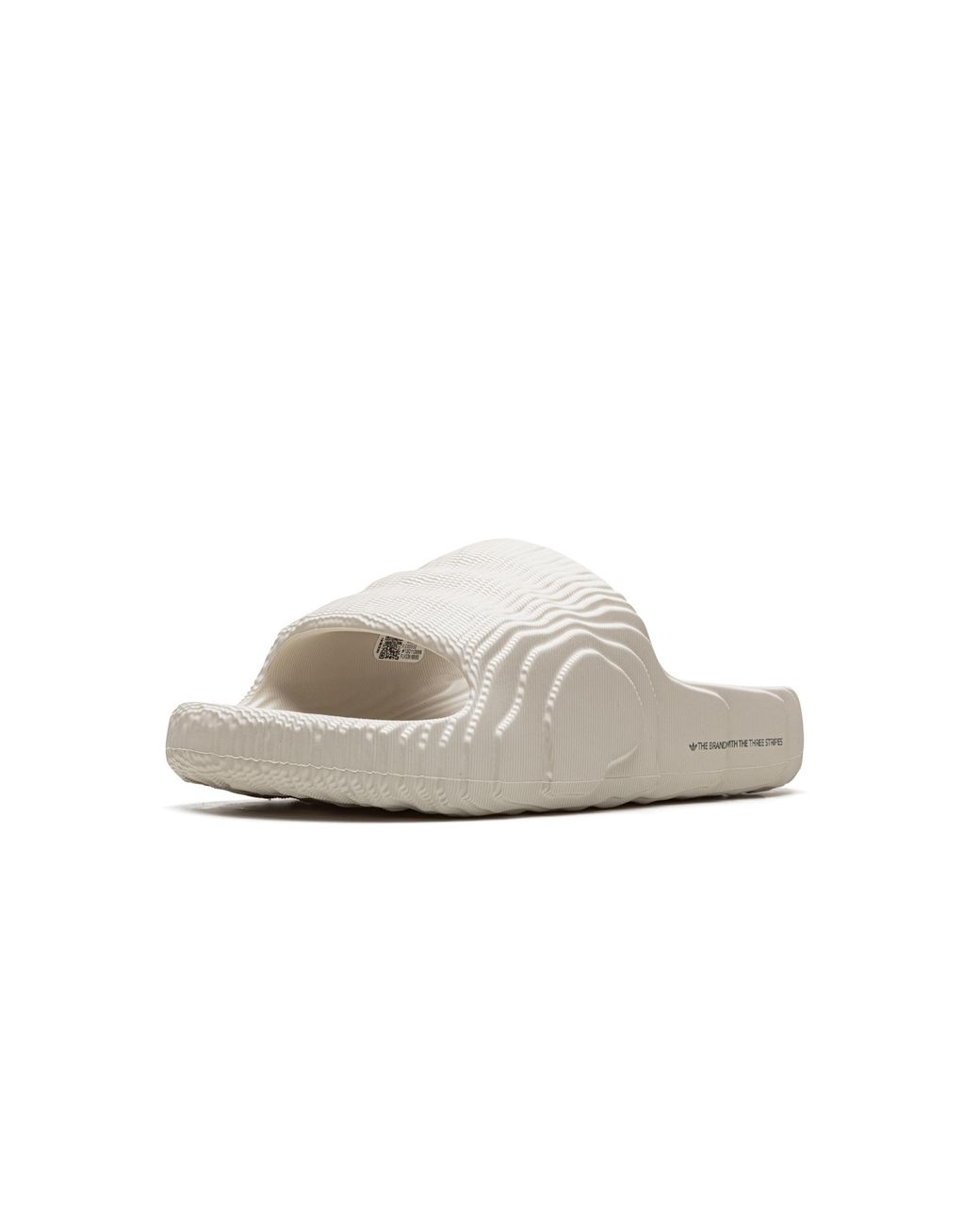 Adidas White Adilette 22 Slides "Aluminium" Gx6950" for men