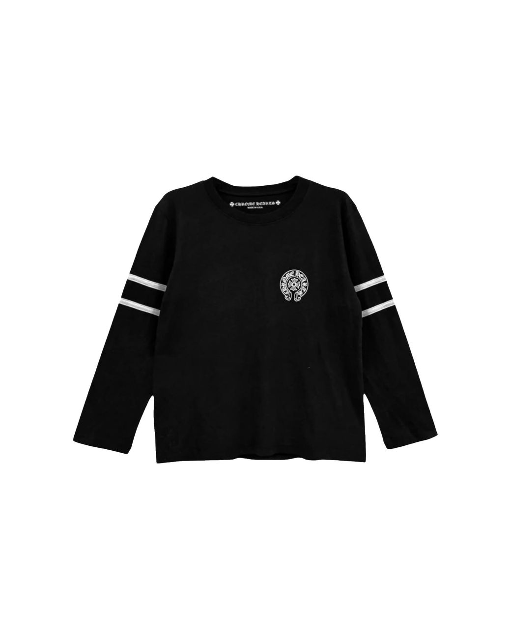 Chrome Hearts Black Roller Skates 33 Horseshoe Long Sleeve T-Shirt Chrm2036"
