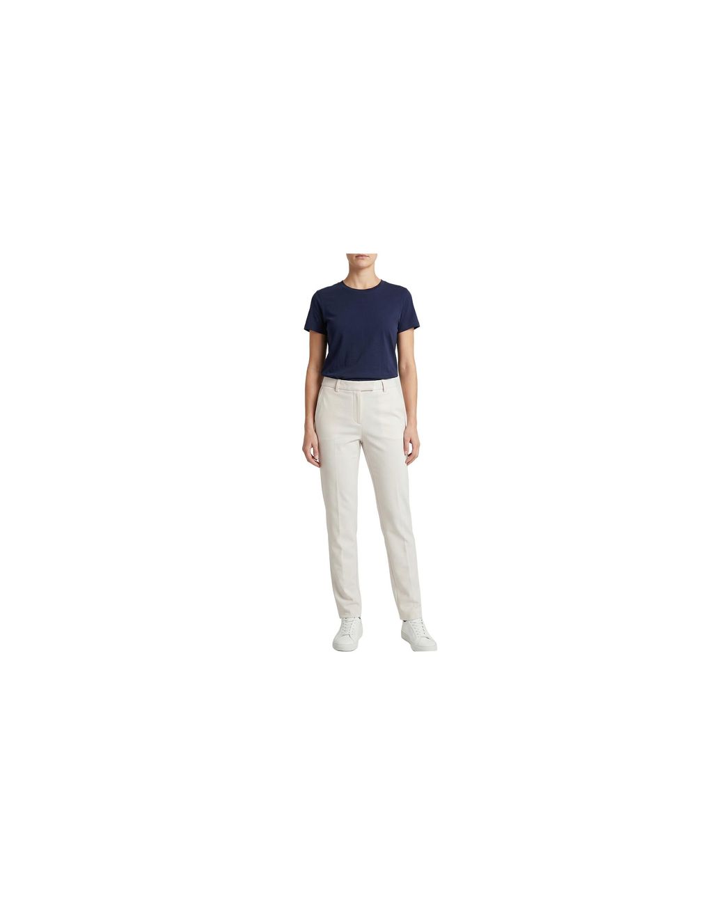 Brunello Cucinelli Black Tailored Cotton Trousers "Oat Grain" Brun1528"