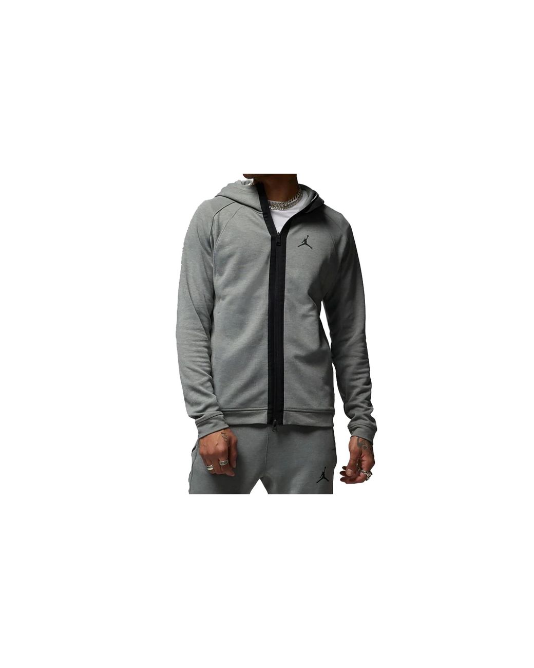 Nike Black Dri-Fit Sport Air Fleece Full-Zip Hoodie Dv9783 063" for men
