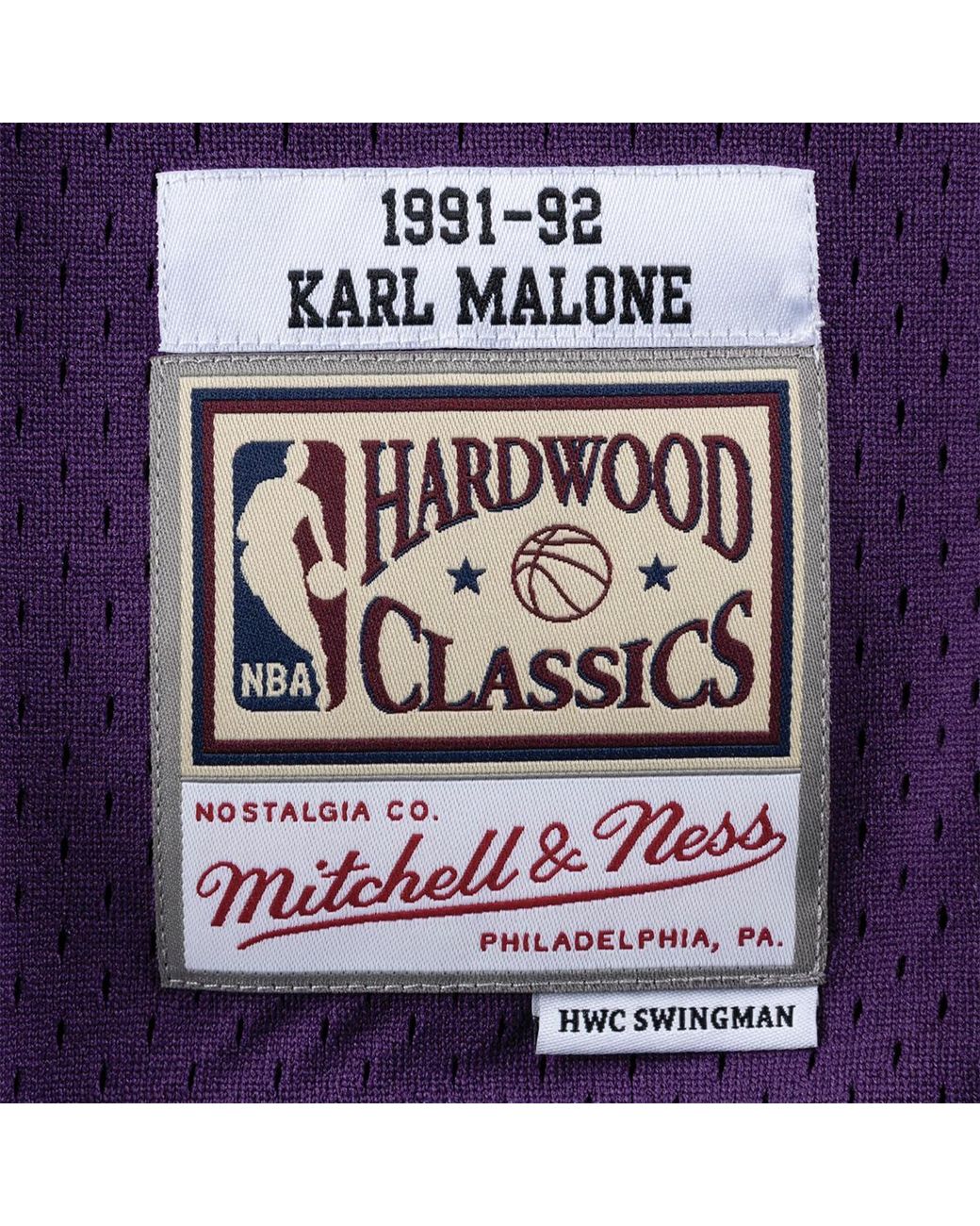 Mitchell & Ness Black Swingman Jersey "Nba Utah Jazz 91 Karl Malone" Smjycp18005 Ujapurp91Kma" for men