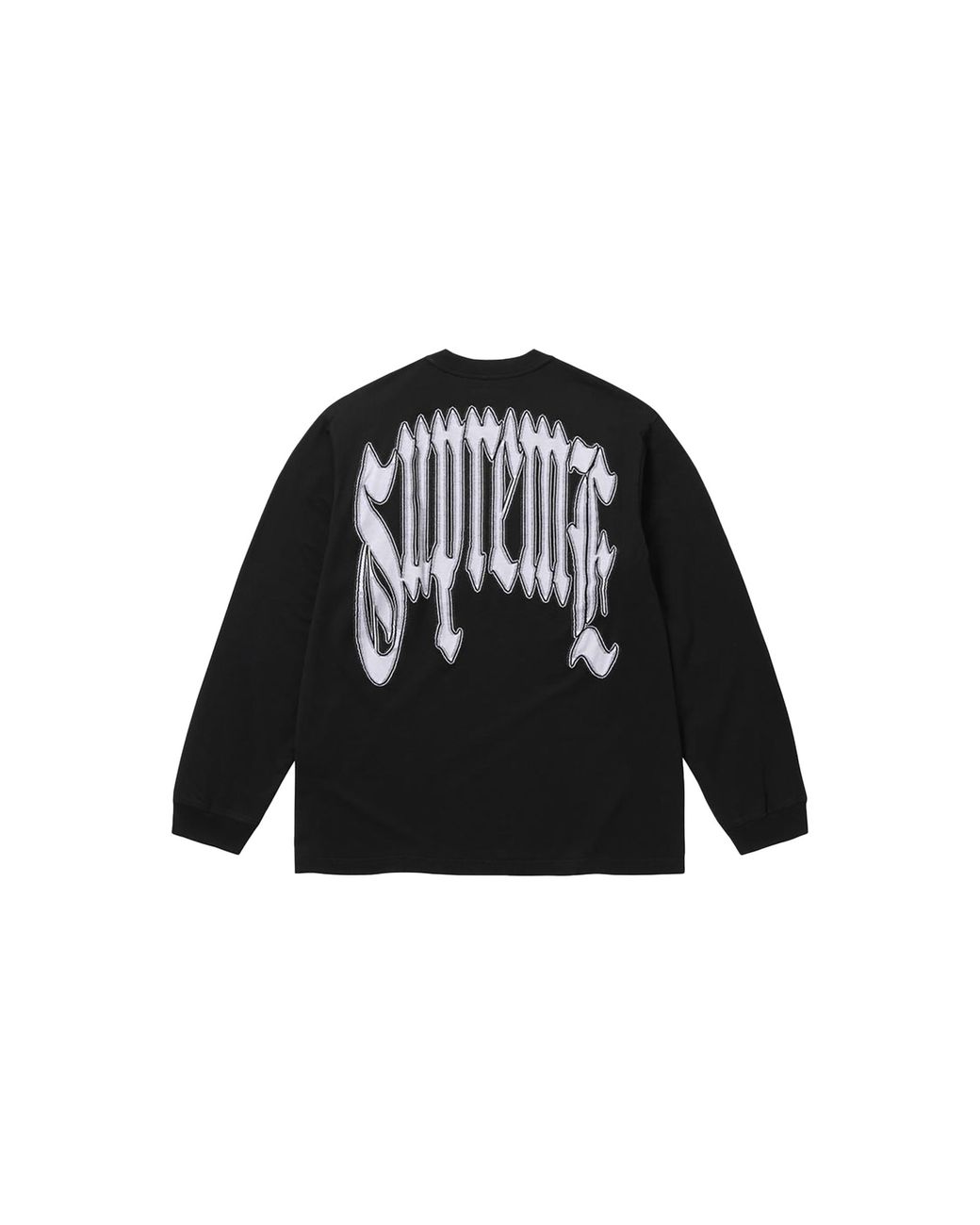 Supreme Black Intarsia L/S Top "Fw26