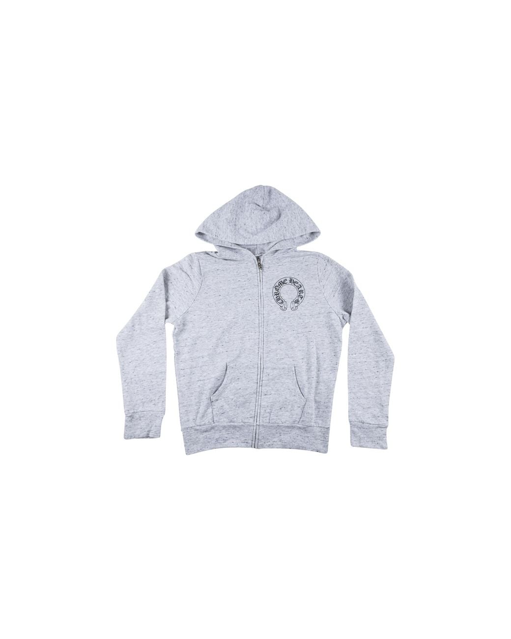 Chrome Hearts Black Matty Boy Horseshoe Zip Up Hoodie Chrm0904" for men
