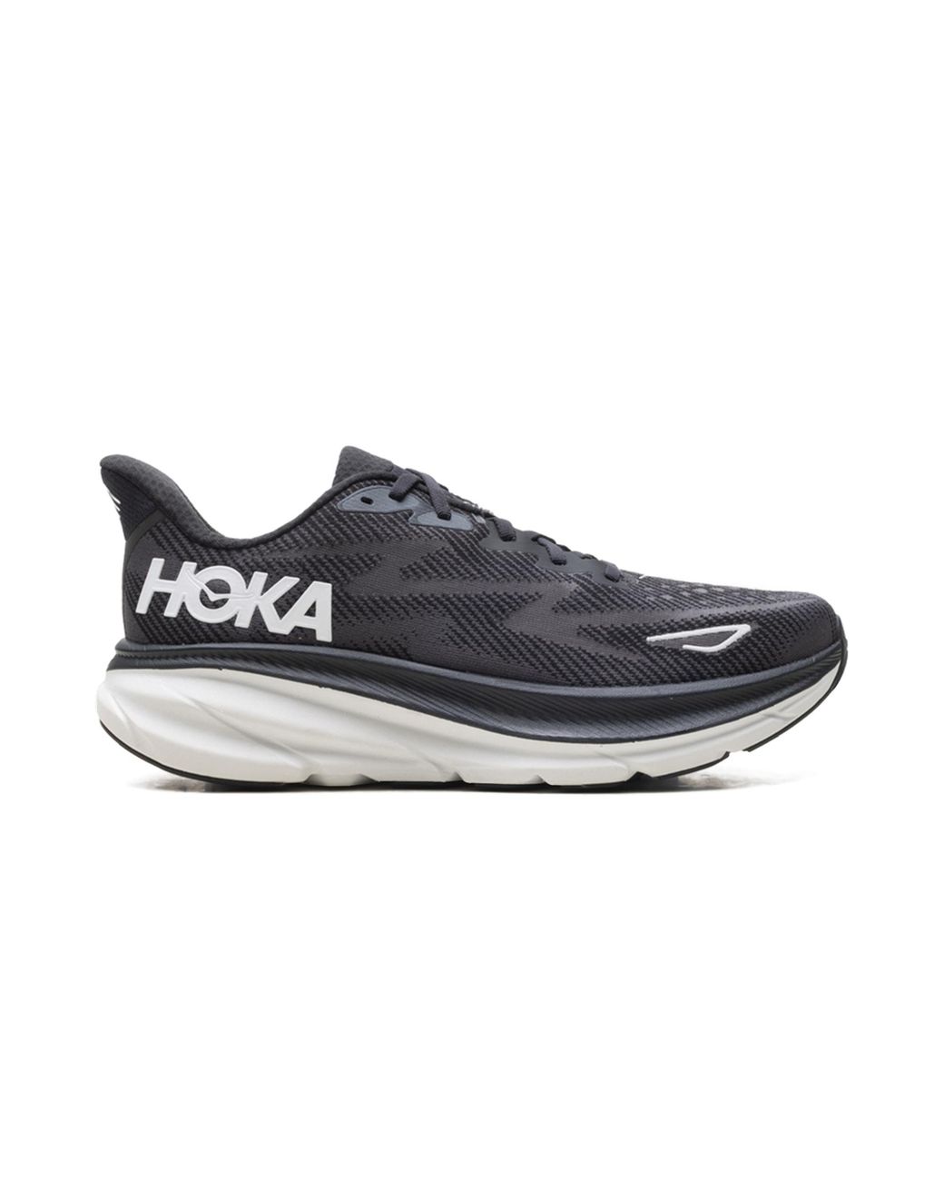 Hoka One One Black Clifton 9 1127895 Bwht" for men