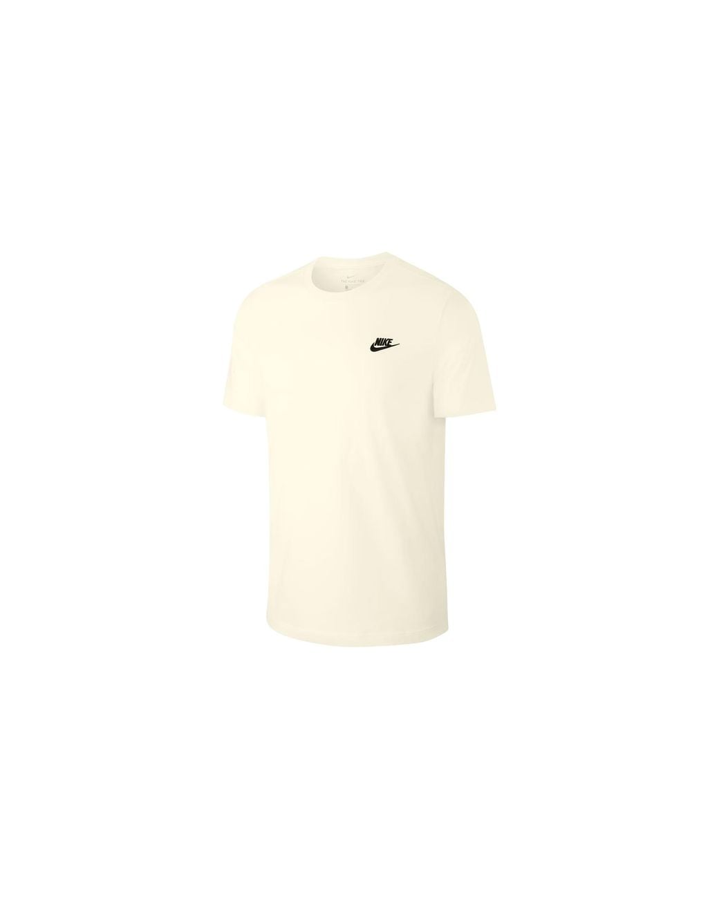 Nike Black Nsw Club T-Shirt "Cream" Ar4997 133" for men