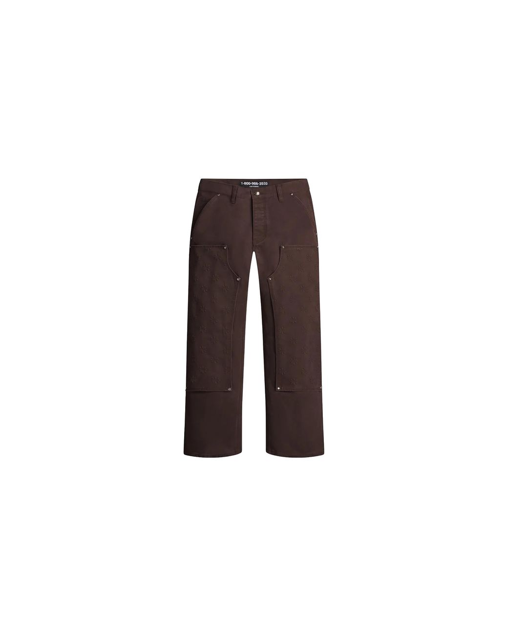 LOSTSHDWS Black Detached Double Knee Pant "Dirt" Lst 44 22705 Dirt" for men