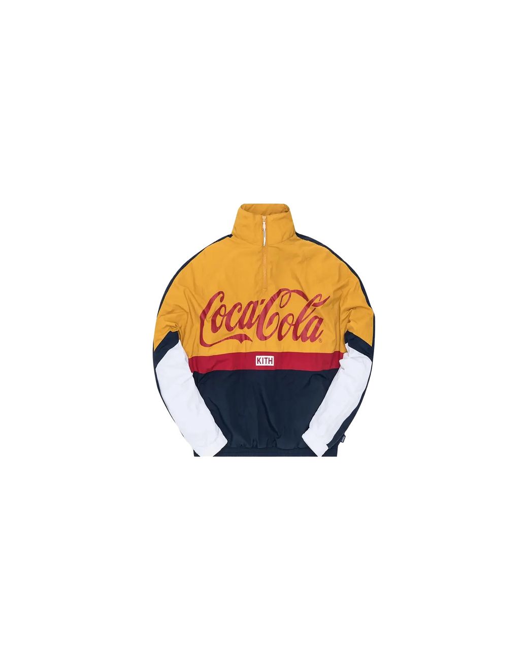 Kith Black Coca-Cola Quarter Zip Nylon Windbreaker Kh1171 102" for men