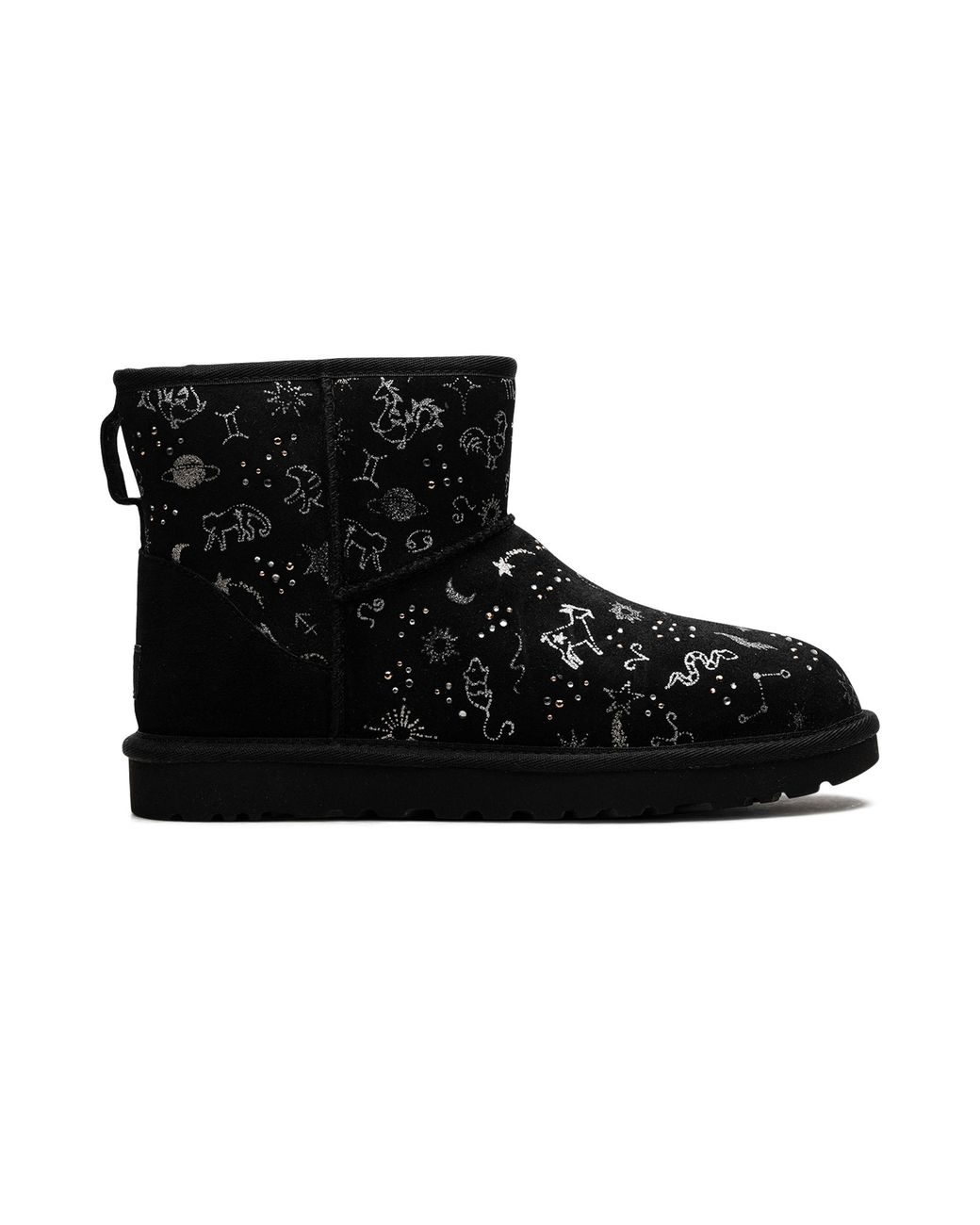 Ugg Black Classic Mini "Zodiac