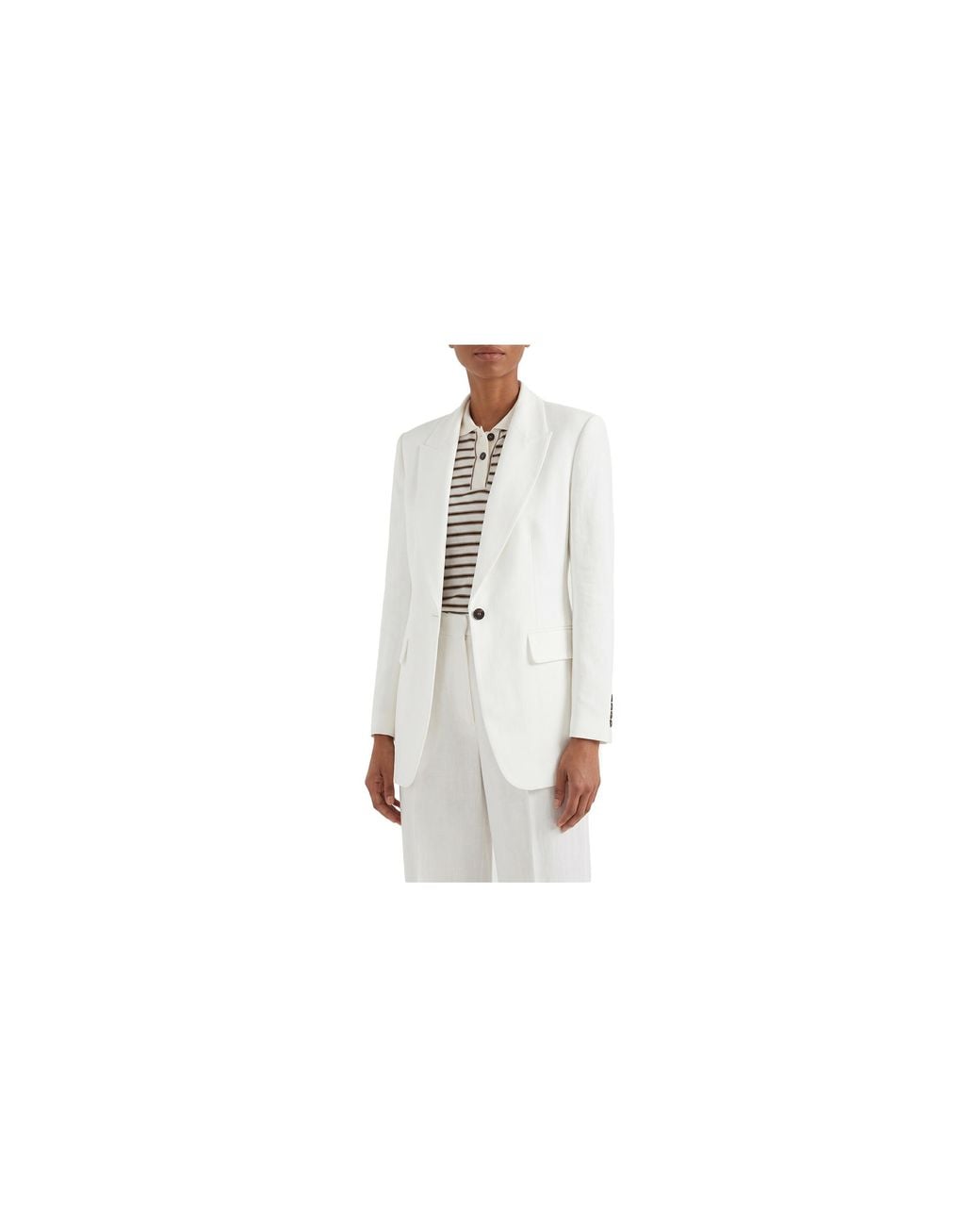 Brunello Cucinelli Black Blend Tailored Blazer Brun1377"