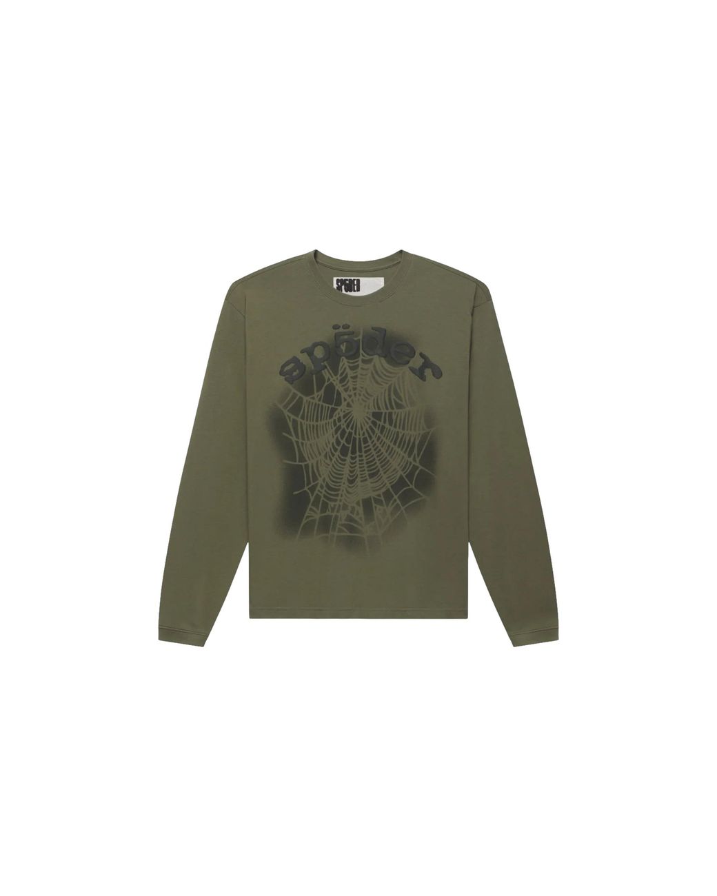 Sp5der Green Distressed Og Web V2/S "Olympian" 659" for men