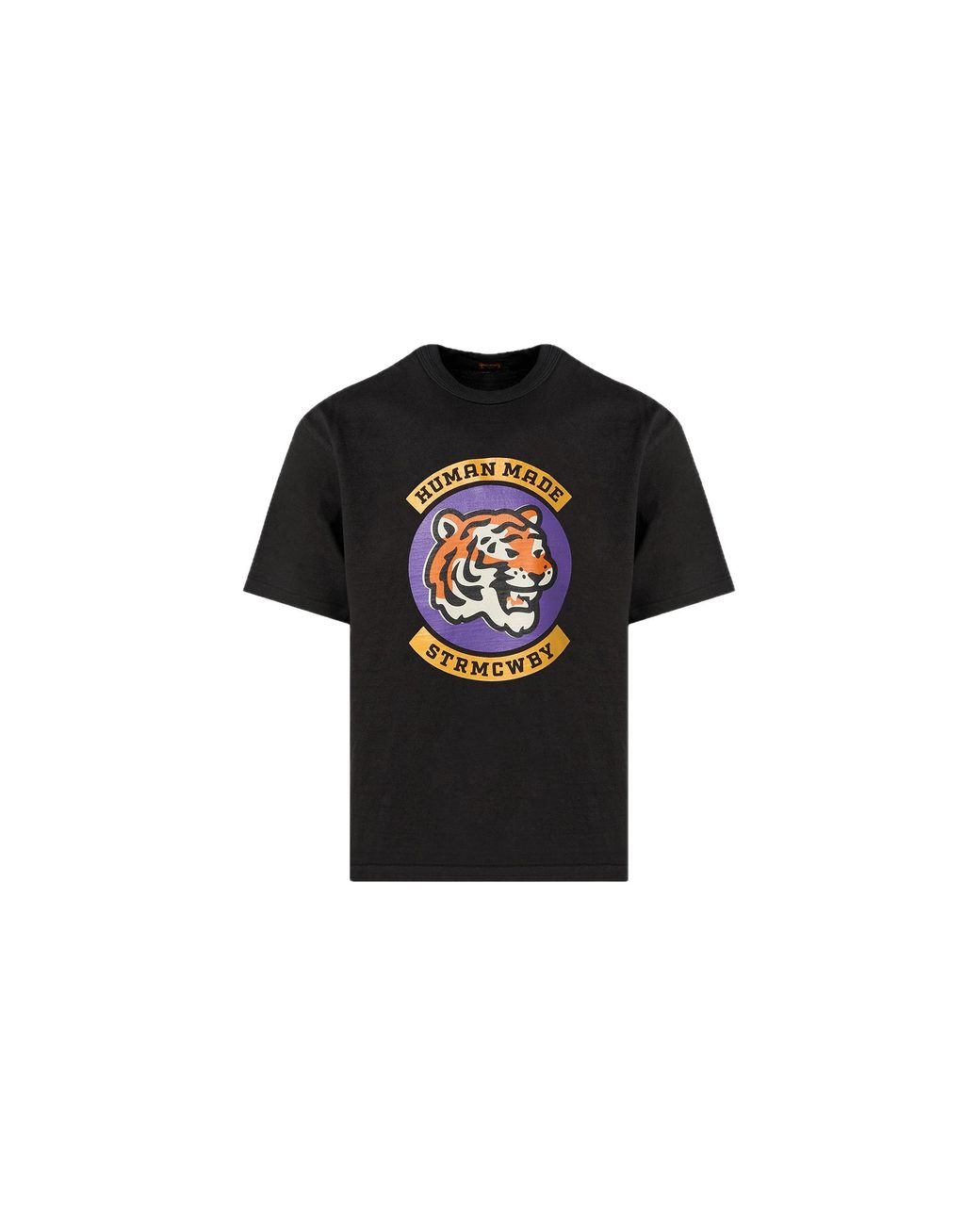 Human Made Black Graphic T-Shirt #04 Hm27Te004 Blk" for men