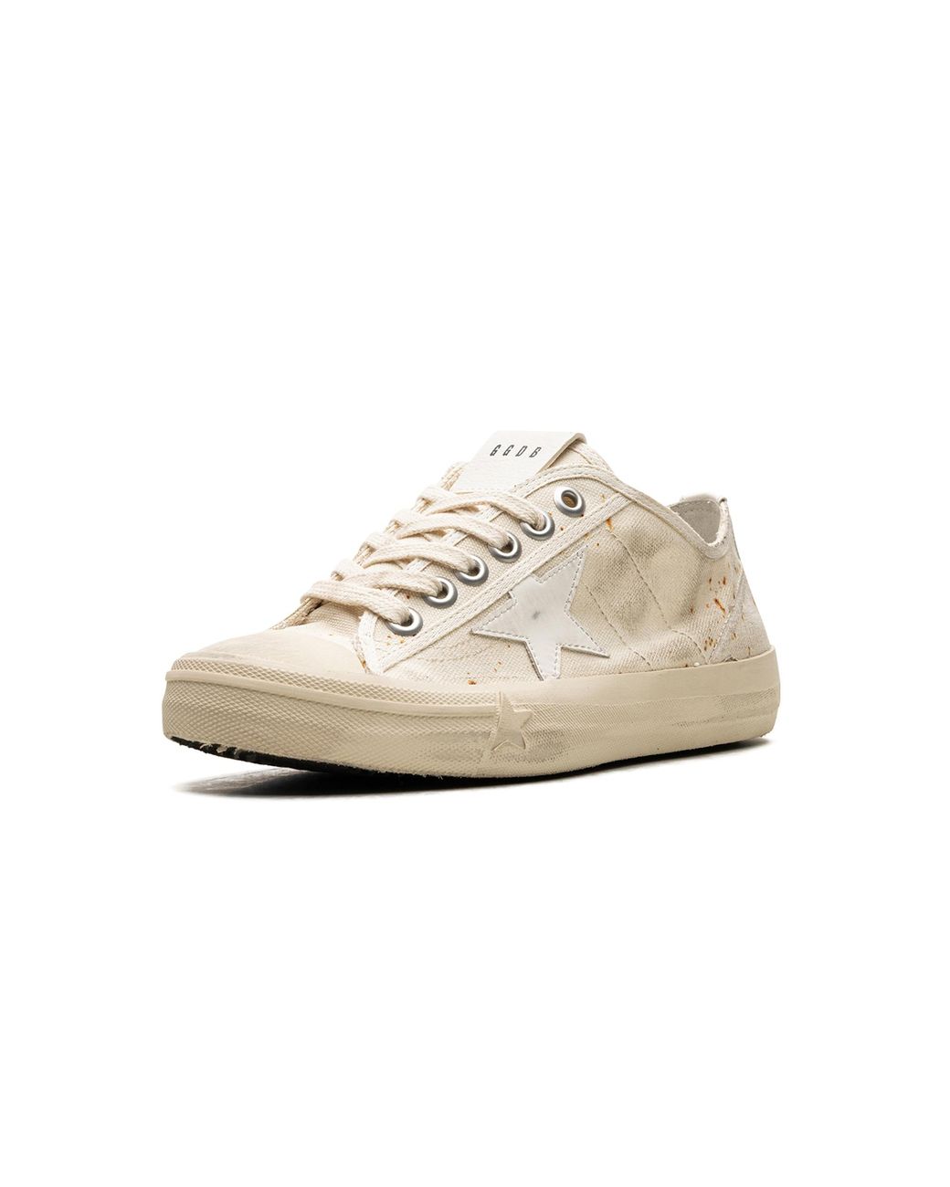 Golden Goose Deluxe Brand Black V-Star 2 Canvas Upper Leather Star "Milk" Gwf00205.F004646.15257"