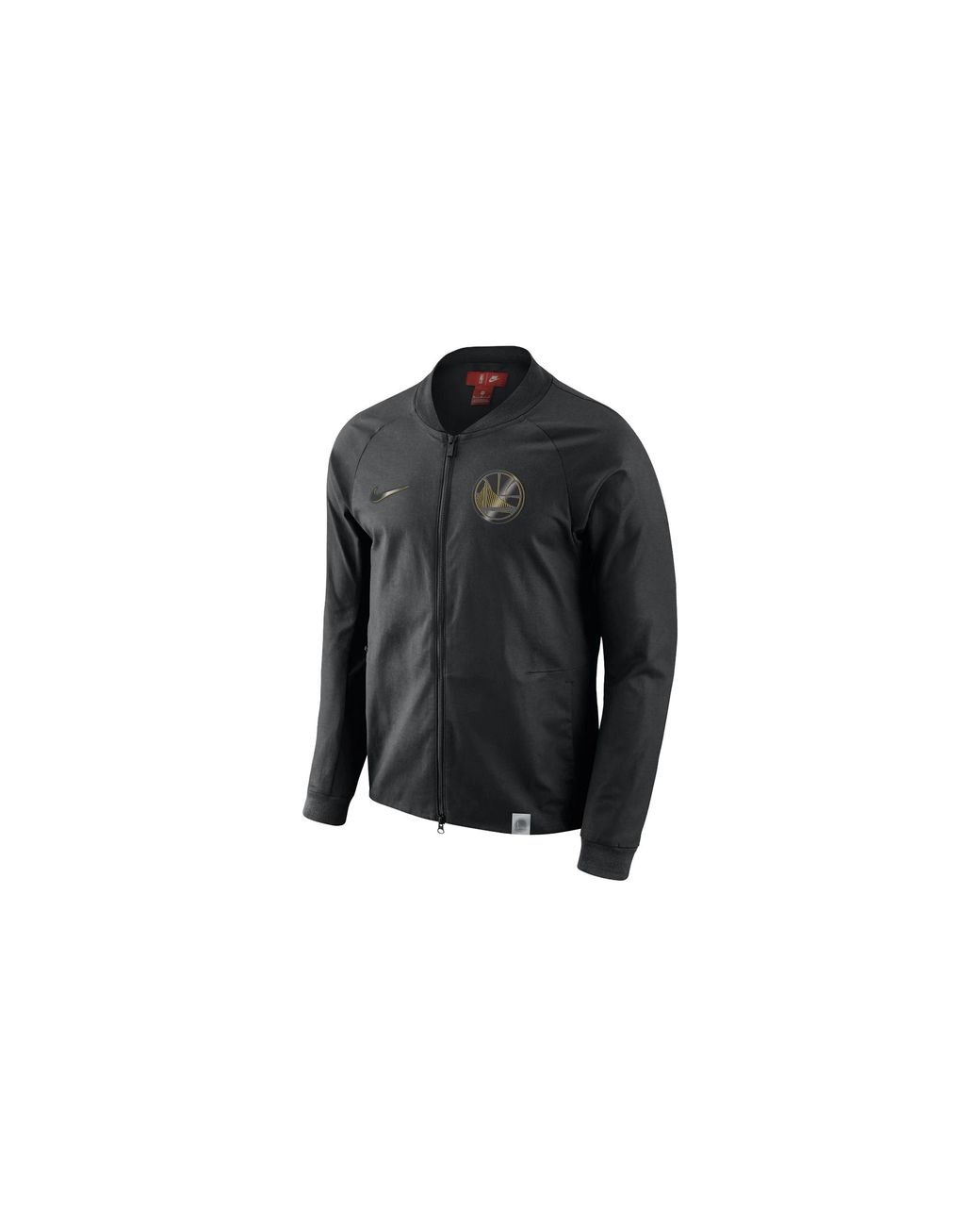 Nike Black Nba Modern Varsity Jacket "Golden State Warriors" 860800 010" for men