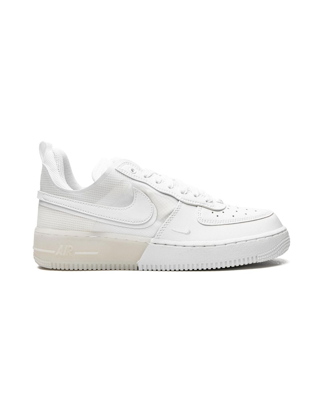 Nike Black Air Force 1 React "Triple" Dm0573 100" for men