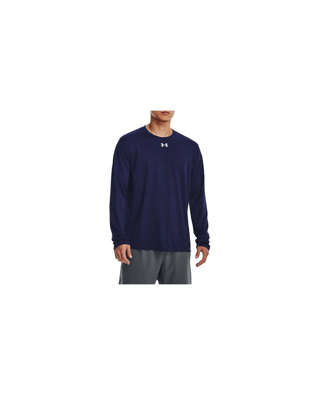 Under Armour Blue Tech Team Long Sleeve T-Shirt "Midnight 1376843 410" for men