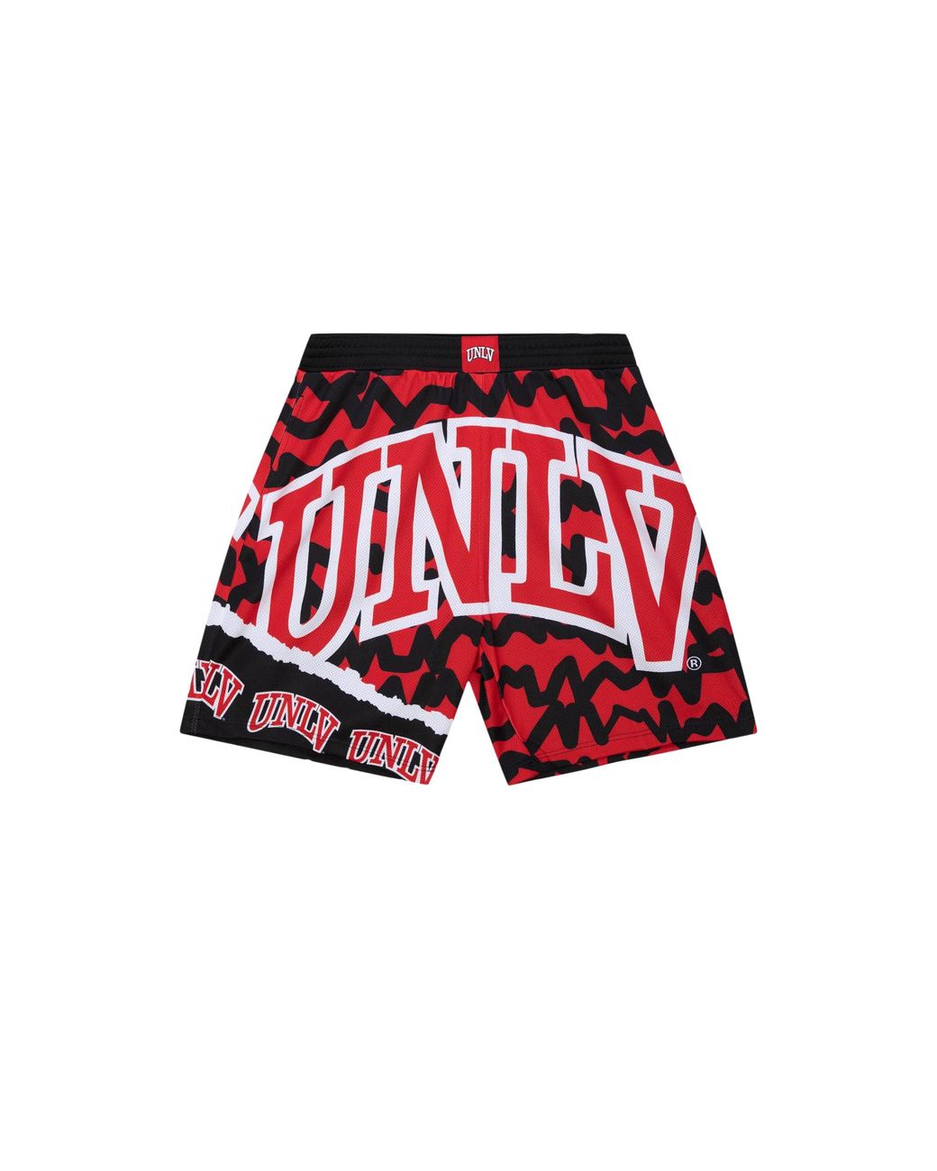 Mitchell & Ness Red Jumbotron 2.0 Sublimated Shorts "Ncaa Unlv Runnin Rebels" Pshr1220 Lveyypppbkrd" for men