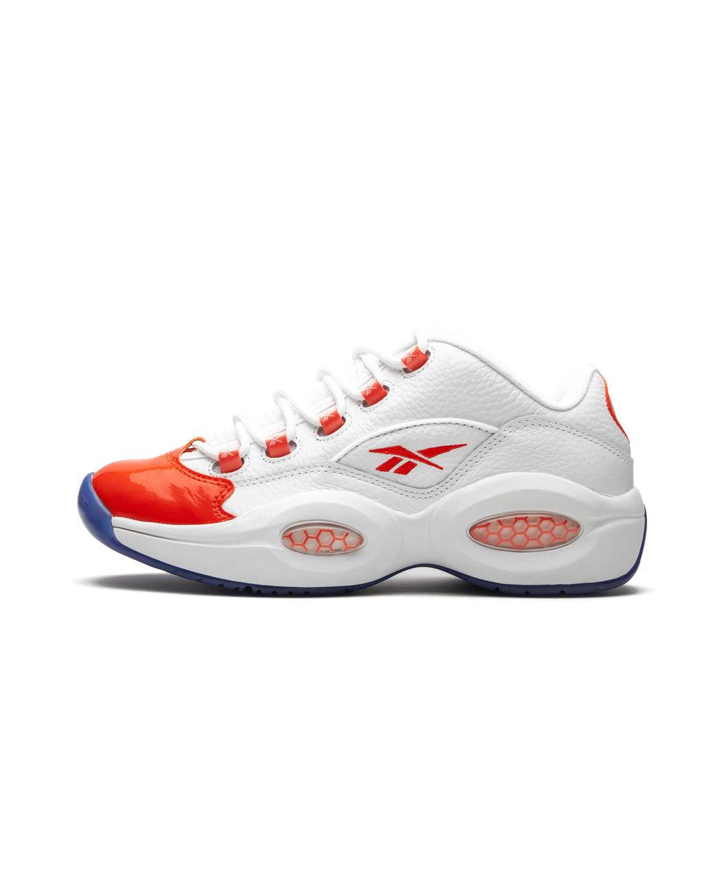 Reebok Black Question Low "Patent Vivid" Fx4999" for men