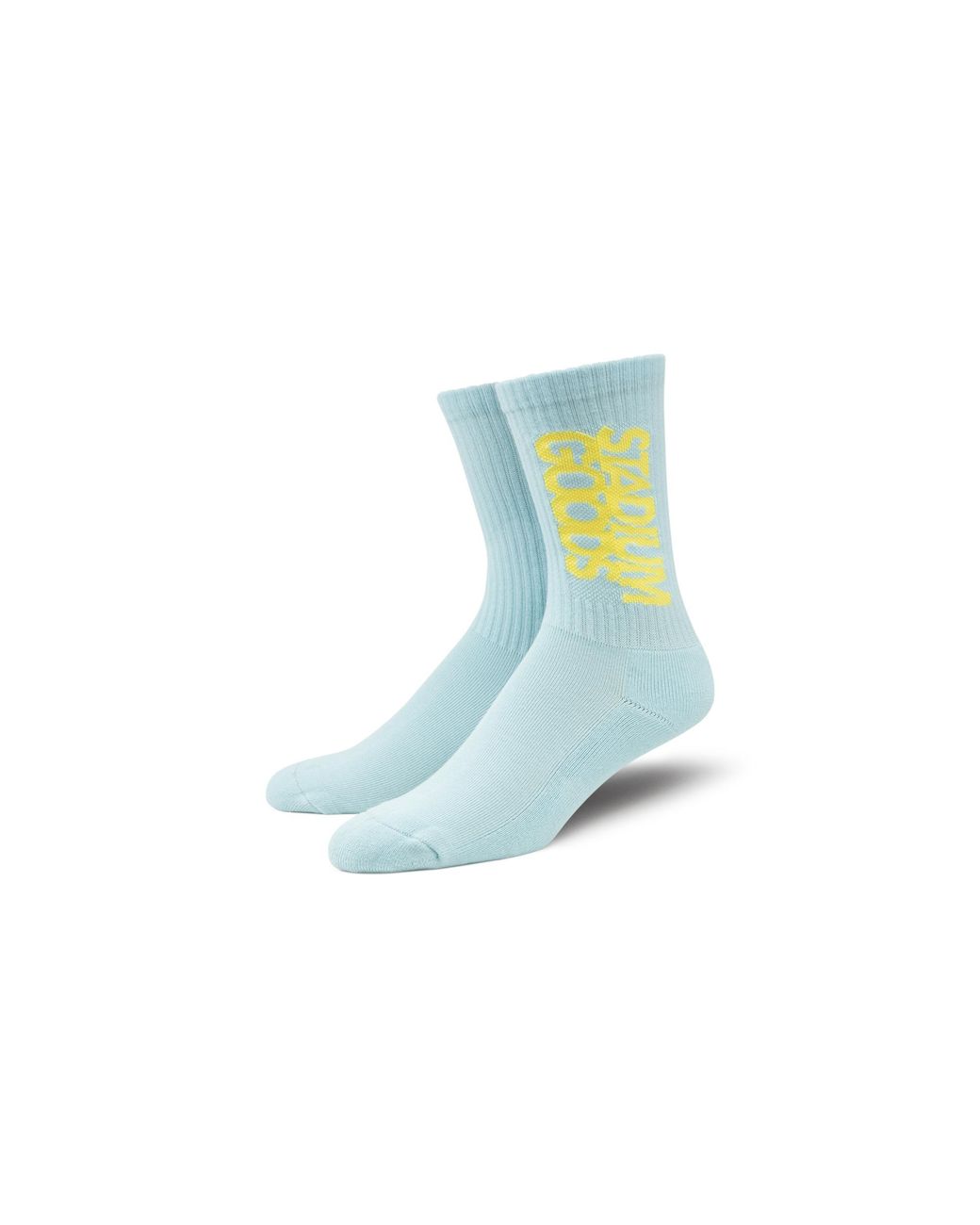 Stadium Goods Black Crew Sock "Robin Egg" Sgs0461"