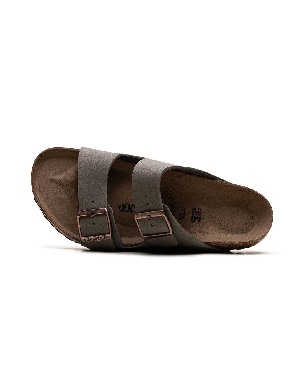 Birkenstock Black Arizona Birkibuc "Stone" 0151211" for men