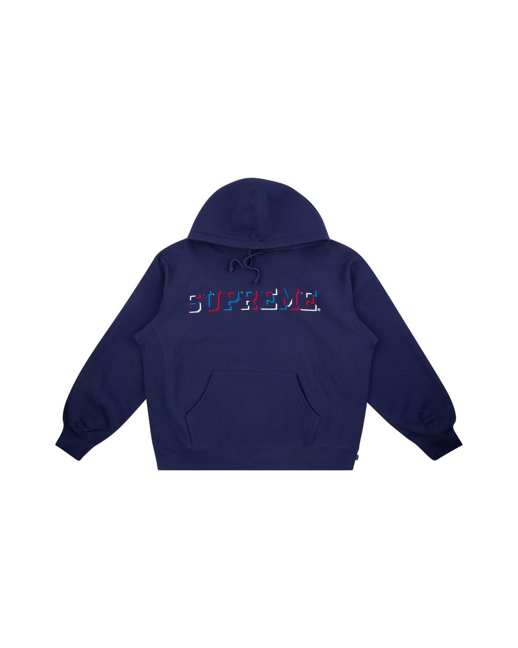 Supreme Blue Drop Shadow Hoodie "Fw20" Su9512"