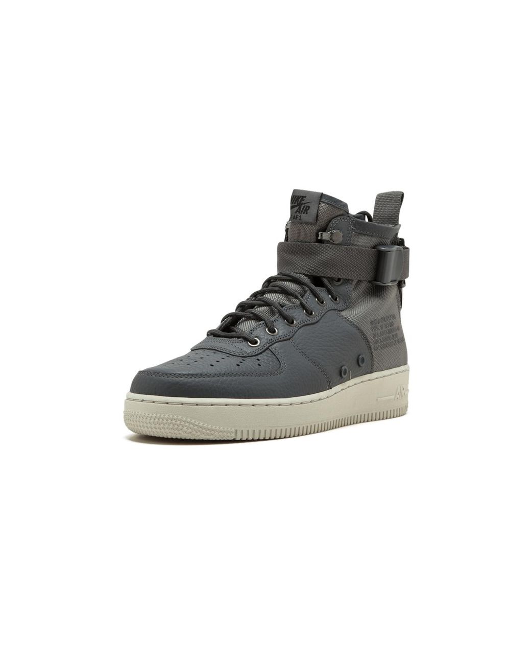 Nike Black Sf Af1 Mid "Dark" 917753 004" for men
