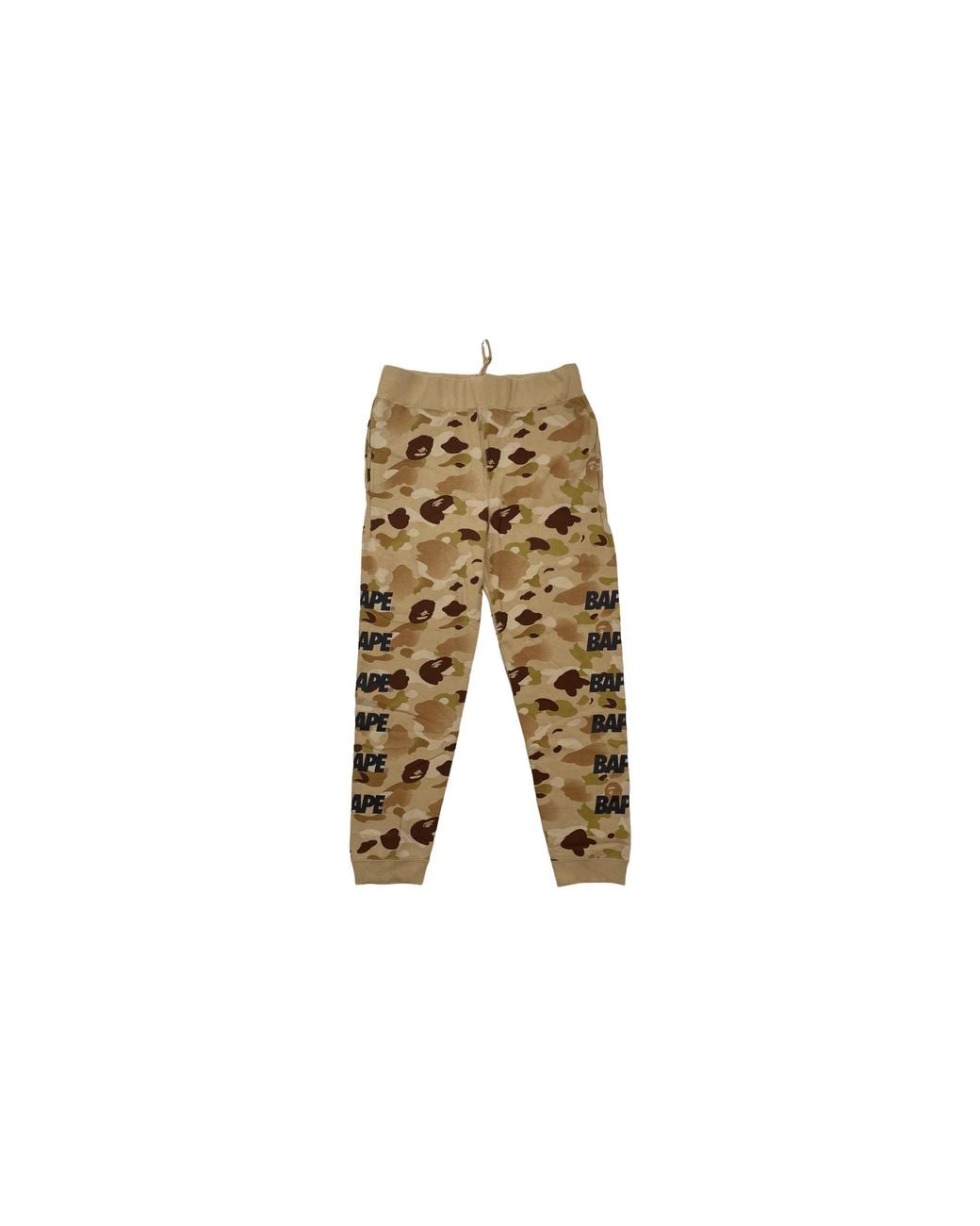 A Bathing Ape Black Side Logo Sweatpants Ape Camo "Khaki Multi" Bslcsk" for men