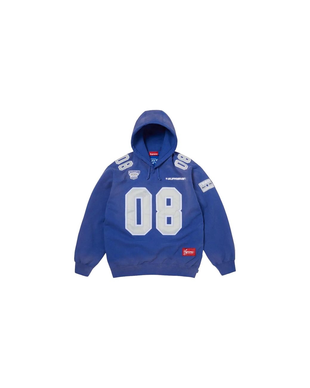 Supreme Blue Jersey Hooded Sweatshirt "Ss26
