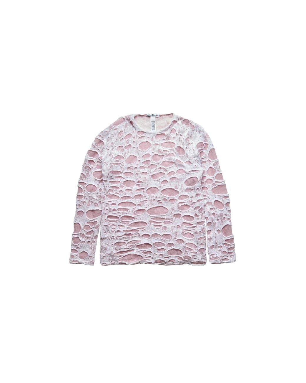 Acne Black Layered Knit Cobweb Top B60362Bqs" for men