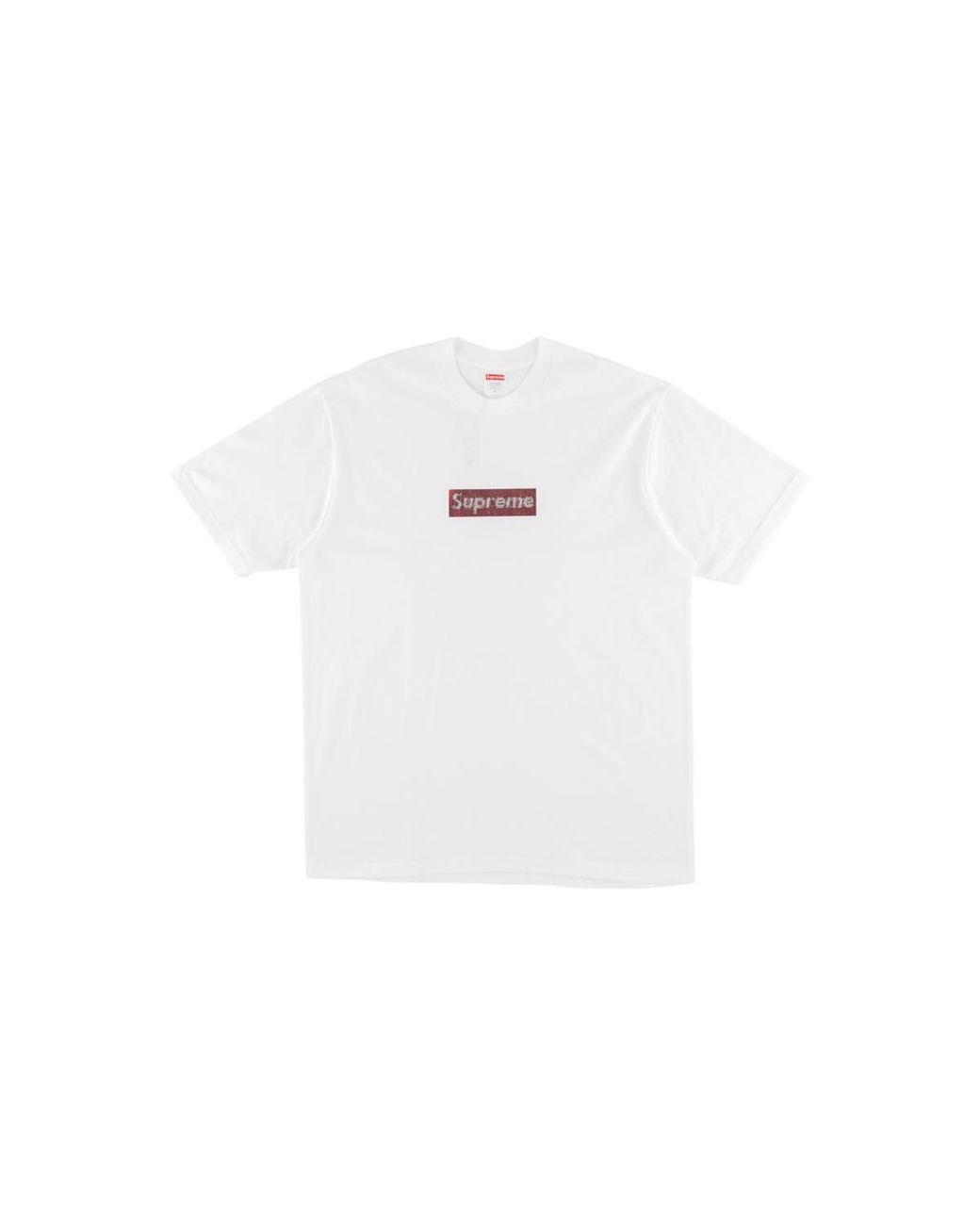 Supreme Black Swarovski Box Logo T-Shirt "Ss19" Su6975"
