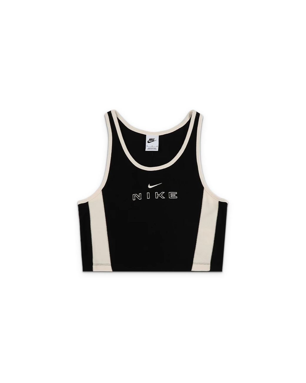Nike Black Nsw Tight Graphic Tank Top Chalk" If0552 010"