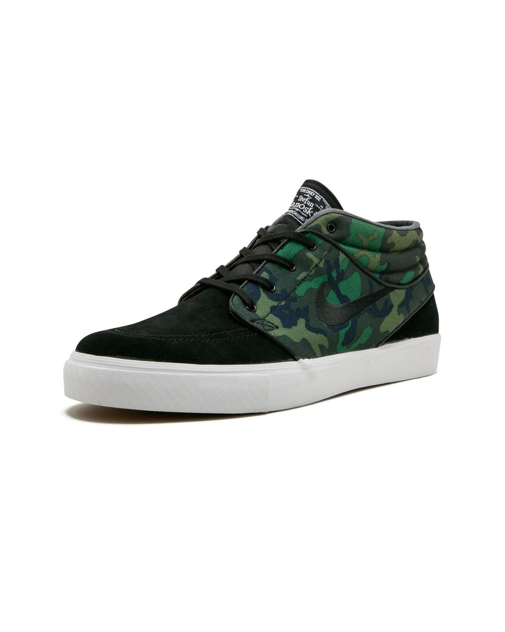 Nike Black Zoom Stefan Janoski Mid "Camo" 443095 033" for men