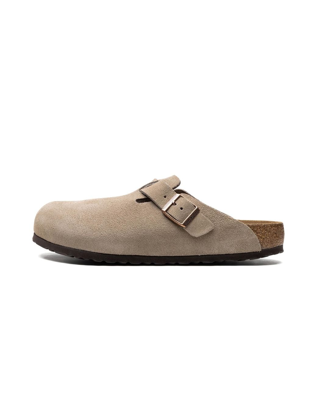 Birkenstock Black Boston Soft Footbed "Suede Taupe" 560771" for men