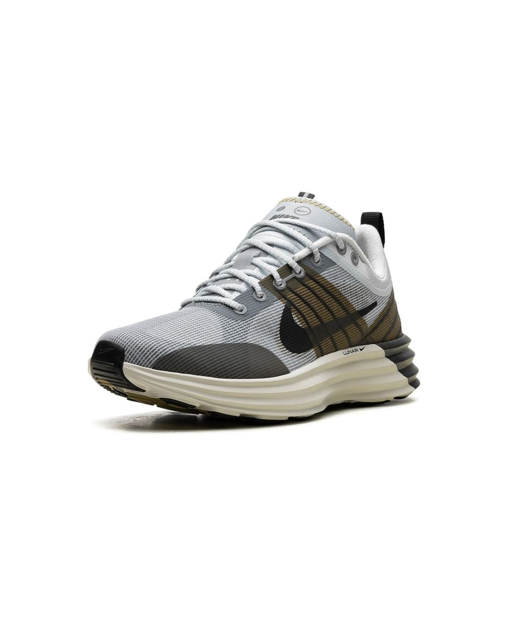 Nike Black Lunar Roam "Pure Platinum/-Wolf-Desert Moss-Light Bone- Dv2440 001" for men