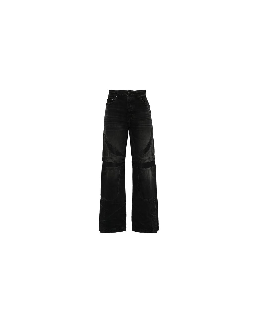 Amiri Black Mx-3 Straight Leg Jeans "Faded" Ps24Mdf009 051" for men